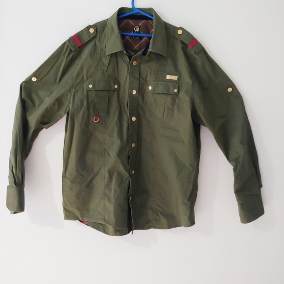 cavi Other - CAVI Men's Size L Military Style Green Long Sleeve